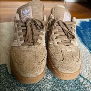 Adidas Samba XL Suede Sneakers Worn ONCE in Tan Brown